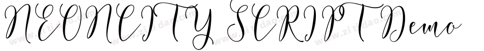 NEONCITY SCRIPT Demo字体转换